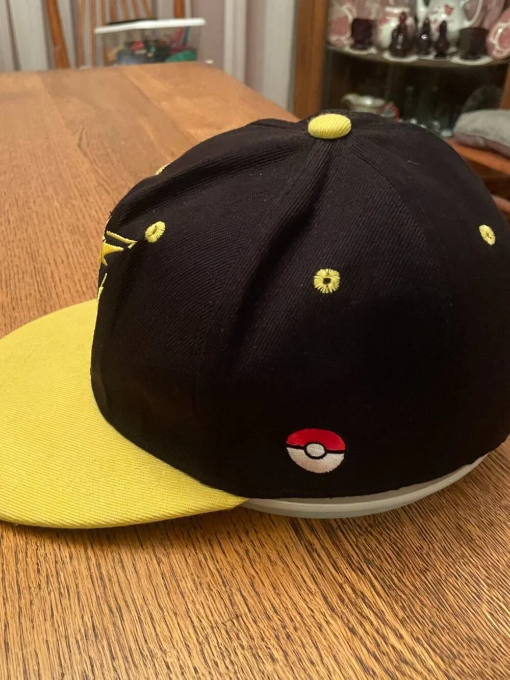 Pokemon Go Team Instinct Yellow and Black Snapback Baseball Hat Cap